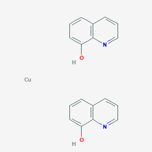 molecular formula C18H12CuN2O2<br>C18H14CuN2O2 B087095 Copper 8-hydroxyquinolinate CAS No. 10380-28-6