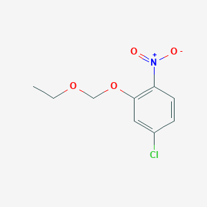 molecular formula C9H10ClNO4 B8709533 4-Chloro-2-(ethoxymethoxy)-1-nitrobenzene CAS No. 688746-20-5