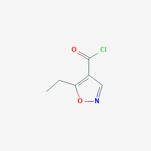 molecular formula C6H6ClNO2 B8709540 5-Ethylisoxazole-4-carbonyl chloride CAS No. 99803-82-4