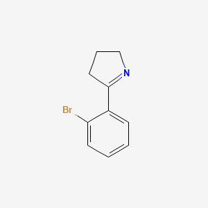 molecular formula C10H10BrN B8709576 5-(2-bromophenyl)-3,4-dihydro-2H-pyrrole 