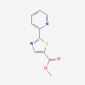 molecular formula C10H8N2O2S B8709605 2-Pyridin-2-yl-thiazol-5-carboxylic acid methyl ester 