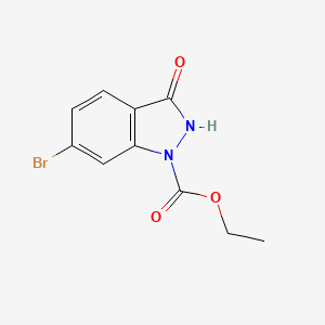 1h-Indazole-1-carboxylic acid,6-bromo-2,3-dihydro-3-oxo-,ethyl ester