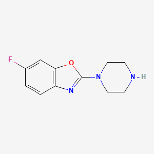 6-Fluoro-2-piperazin-1-yl-benzooxazole