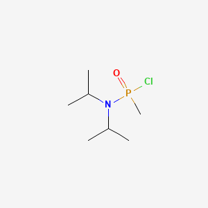 molecular formula C7H17ClNOP B8709687 N,N-Diisopropylmethylphosphonamidic chloride 