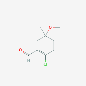 2-Chloro-5-methoxy-5-methylcyclohex-1-enecarbaldehyde
