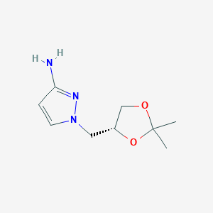 1-((R)-2,2-dimethyl-[1,3]dioxolan-4-ylmethyl)-1H-pyrazol-3-ylamine