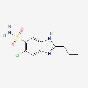 5-Chloro-2-propyl-1H-benzimidazole-6-sulfonamide