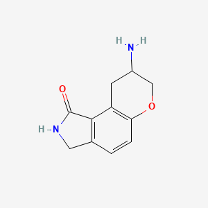 molecular formula C11H12N2O2 B8709781 8-amino-2,3,8,9-tetrahydropyrano[3,2-e]isoindol-1(7H)-one CAS No. 917884-44-7