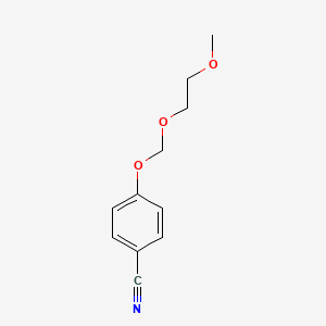 molecular formula C11H13NO3 B8709792 4-(2-Methoxyethoxymethoxy)benzonitrile CAS No. 104575-17-9
