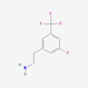 molecular formula C9H9F4N B8709812 2-(3-Fluoro-5-(trifluoromethyl)phenyl)ethanamine 