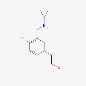 n-[2-Chloro-5-(2-methoxyethyl)benzyl]cyclopropanamine