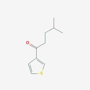 molecular formula C10H14OS B8709851 4-Methyl-1-thiophen-3-yl-pentan-1-one 