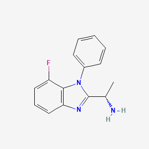 molecular formula C15H14FN3 B8709853 (S)-1-(7-Fluoro-1-phenyl-1H-benzo[D]imidazol-2-YL)ethanamine CAS No. 1393176-09-4