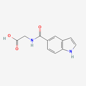 molecular formula C11H10N2O3 B8709873 2-(1h-Indole-5-carboxamido)acetic acid 