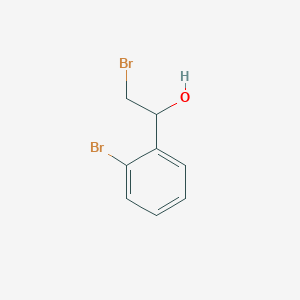 molecular formula C8H8Br2O B8709896 2-Bromo-1-(2-bromophenyl)ethan-1-ol 