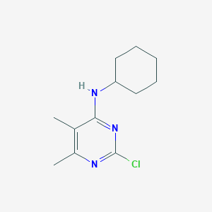 2-chloro-N-cyclohexyl-5,6-dimethylpyrimidin-4-amine