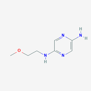 molecular formula C7H12N4O B8709937 N-(2-methoxy-ethyl)-pyrazine-2,5-diamine 