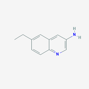 molecular formula C11H12N2 B8709941 6-ETHYL-QUINOLIN-3-YLAMINE 