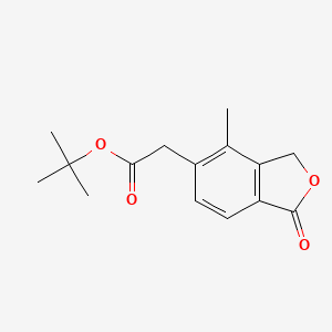 1,1-Dimethylethyl (4-methyl-1-oxo-1,3-dihydro-2-benzofuran-5-yl)acetate