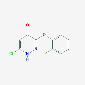 6-Chloro-3-(2-methylphenoxy)-4-pyridazinol