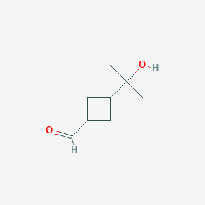 3-(2-Hydroxypropan-2-yl)cyclobutanecarbaldehyde