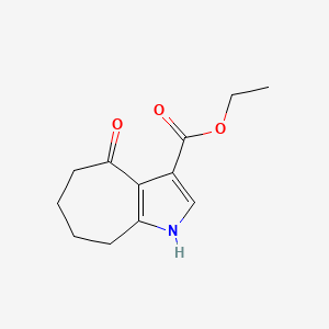 Ethyl 4-oxo-1,4,5,6,7,8-hexahydrocyclohepta[B]pyrrole-3-carboxylate