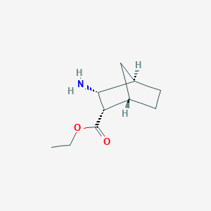 molecular formula C10H17NO2 B8710046 diendo-3-Amino-bicyclo[2.2.1]heptane-2-carboxylic acid ethyl ester 