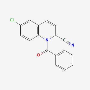 1-Benzoyl-6-chloro-1,2-dihydroquinoline-2-carbonitrile