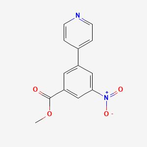 Benzoic acid, 3-nitro-5-(4-pyridinyl)-, methyl ester