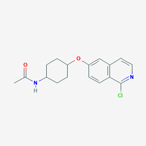 molecular formula C17H19ClN2O2 B8710133 N-(Trans-4-((1-chloroisoquinolin-6-yl)oxy)cyclohexyl)acetamide CAS No. 923021-63-0