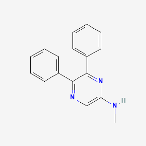 molecular formula C17H15N3 B8710198 N-Methyl-5,6-diphenylpyrazin-2-amine CAS No. 73444-24-3
