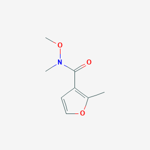 molecular formula C8H11NO3 B8710243 N-methoxy-N,2-dimethylfuran-3-carboxamide 