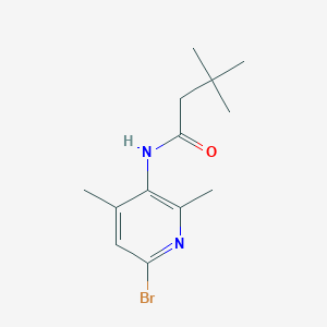 molecular formula C13H19BrN2O B8710264 N-(6-bromo-2,4-dimethylpyridin-3-yl)-3,3-dimethylbutanamide 