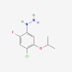 (4-Chloro-2-fluoro-5-propan-2-yloxyphenyl)hydrazine