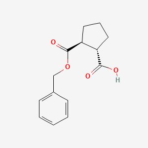 (1s,2s)-2-(Benzyloxycarbonyl)cyclopentanecarboxylic acid