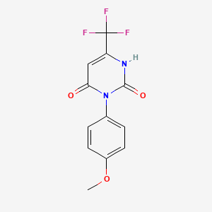 3-(4-Methoxyphenyl)-6-(trifluoromethyl)pyrimidine-2,4(1H,3H)-dione