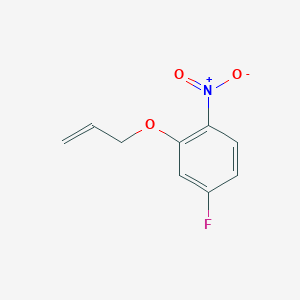 molecular formula C9H8FNO3 B8710427 4-fluoro-1-nitro-2-(prop-2-en-1-yloxy)benzene 