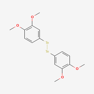 molecular formula C16H18O4Te2 B8710495 Bis(3,4-dimethoxyphenyl)ditelluride 
