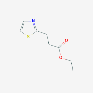 molecular formula C8H11NO2S B8710503 Ethyl 3-(2-thiazolyl)propionate 