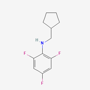 molecular formula C12H14F3N B8710506 N-(Cyclopentylmethyl)-2,4,6-trifluoroaniline CAS No. 919800-26-3