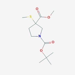 1-tert-Butyl 3-methyl 3-(methylthio)pyrrolidine-1,3-dicarboxylate