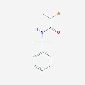 2-Bromo-N-(2-phenylpropan-2-yl)propanamide