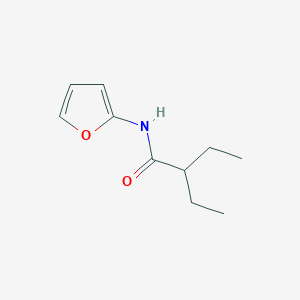 molecular formula C10H15NO2 B8710669 2-Ethyl-N-(furan-2-yl)butanamide CAS No. 62188-15-2