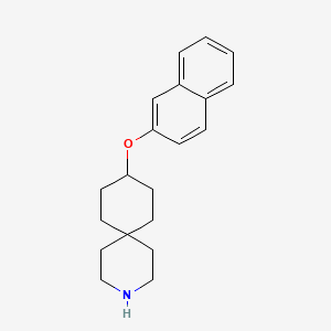 molecular formula C20H25NO B8710685 9-(Naphthalen-2-yloxy)-3-aza-spiro[5.5]undecane CAS No. 918644-69-6