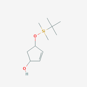 4-(t-Butyldimethylsilyloxy)-cyclopent-2-ene-1-ol