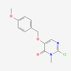 2-chloro-5-[(4-methoxybenzyl)oxy]-3-methylpyrimidin-4(3H)-one