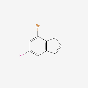 molecular formula C9H6BrF B8710736 7-bromo-5-fluoro-1H-indene 