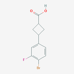 3-(4-Bromo-3-fluorophenyl)cyclobutanecarboxylic acid