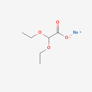 molecular formula C6H11NaO4 B8710780 Sodium diethoxyacetate CAS No. 64224-70-0