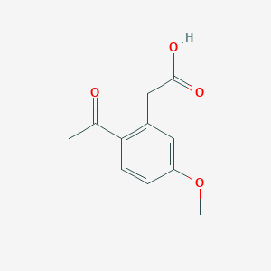 2-(2-Acetyl-5-methoxyphenyl)acetic acid